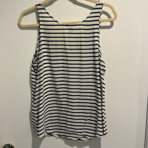 Old Navy Blue & White Stripe Tank Top - Picture 2 of 4